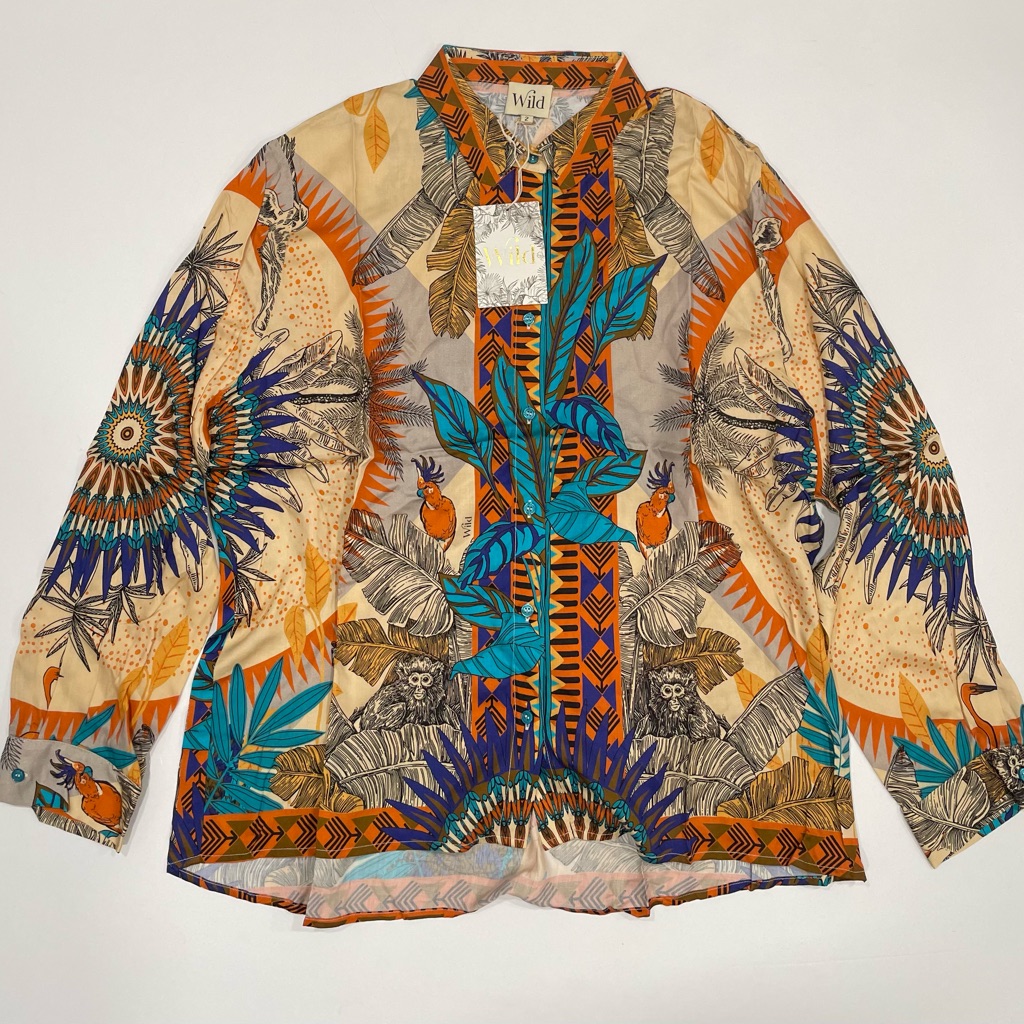 Wild Bonaventure Zoulou Size 2 Parme/ 100% Rayon/ Nwt